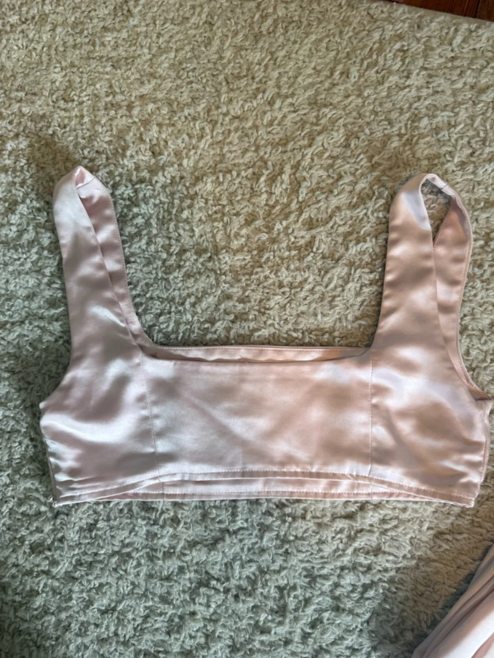 Princess Polly Huxley Satin Two Piece Set Dusty Pink Size 6